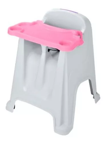 Silla plastica para niña rosado