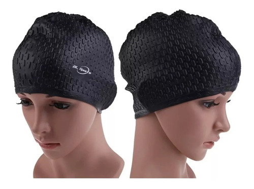 Gorro Natacion Ideal Cabello Largo Y/o Cubrir Orejas