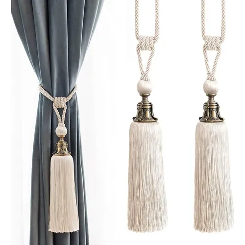 comprar Melodieux Alzapaños Decorativos Para Cortinas Con Borlas Ant