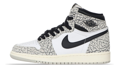 Zapatilla Jordan 1 Retro High Og (gs)  White Cement 