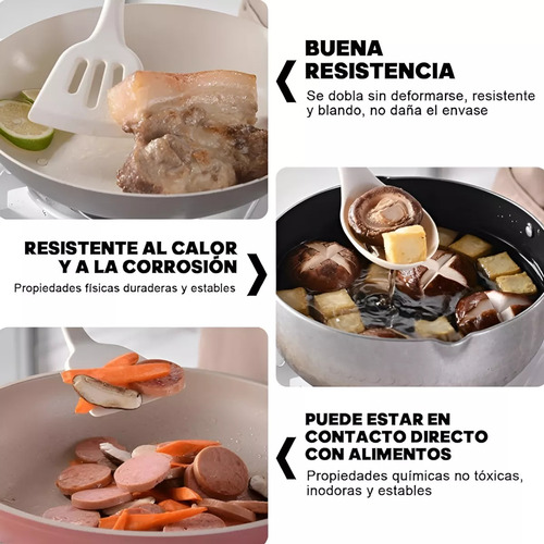 Set De Utensilios De Silicona, Cucharones Espátula 13 Piezas