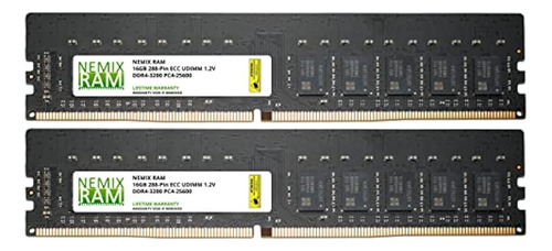 Kit De 32gb 2x16gb Ddr4-3200 Pc4-25600 Ecc 2rx8 Memoria De S