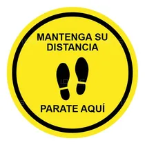 Comprar Señalización Mantenga Su Distancia Señal Sana Distancia 6pza