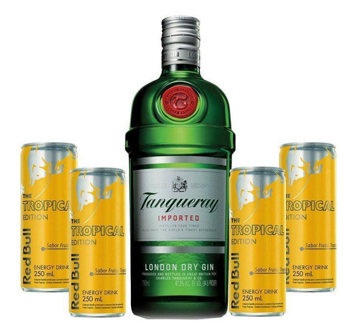 Kit Gin Tropical Tanqueray + 4 Red Bull Tropical