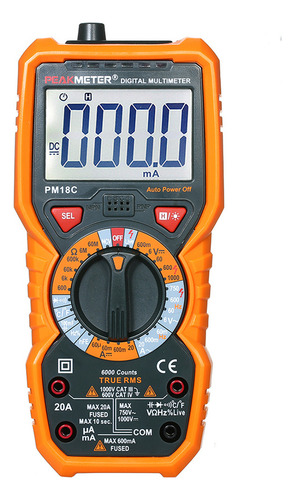 Hefu Multímetro Digital Multifuncional Peakmeter Pm18c True