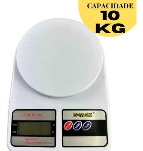 Balança De Cozinha Digital Alta Precisão 10kg Bmax