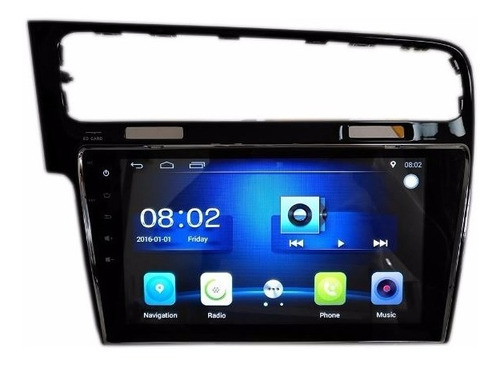 Estereo Inteligente Pantala 10.1 Vw Golf 7 Negro 