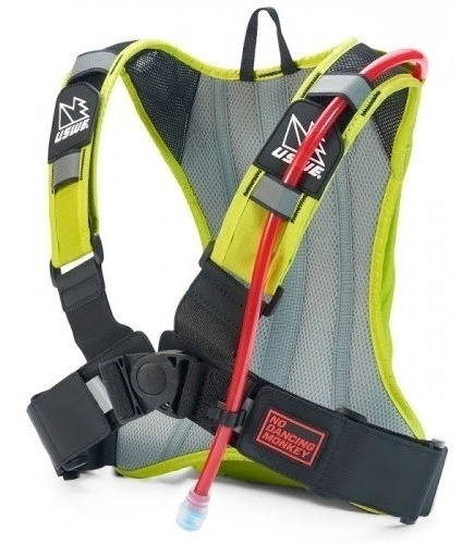 Mochila De Hidratacion Uswe Outlander 2 Carbon 1.5lt Color Crazy/yellow Diseño De La Tela Poliéster