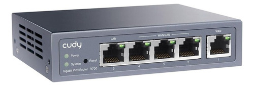 Router Cableado Cudy R700 Vpn Gigabit Multi Wan Color Gris Oscuro
