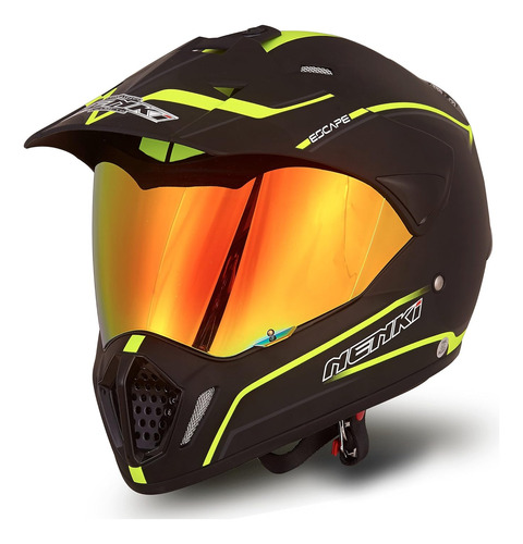 Casco De Motocross Y Motocicleta Nk-310 Dual Sport Endu...