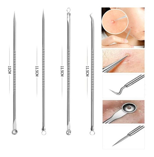 Extrator Cureta Espremedor Espinhas Poros Acne Profissional