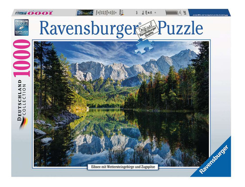 Rompecabezas  El Lago De Eibsee 1000p Montañas Ravensburger