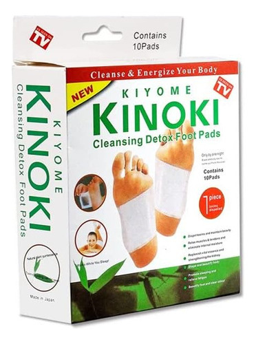 Caja De 10 Parches Desintoxicantes Kinoki Para Pies