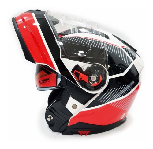 Casco Moto Avx Rebatible Fs 909 Doble Visor Solomototeam