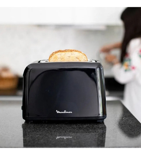 Imagen 2 de 4 de Tostadora Moulinex Lt1a1858 Vita Negra 720w 7 Niveles