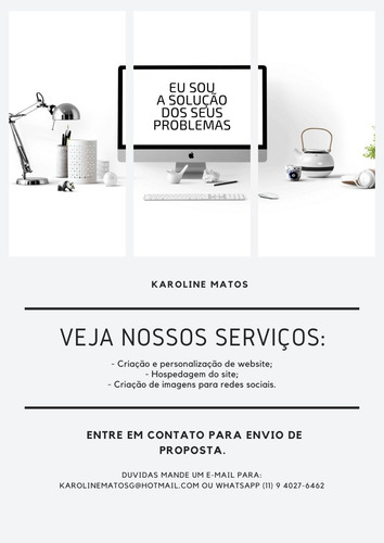 Imagem 1 de 1 de Criação De Sites / Imagens Para Redes Sociais