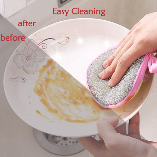 Esponja Duradera Para Fregar, No Deja Marcas, Microreutiliza
