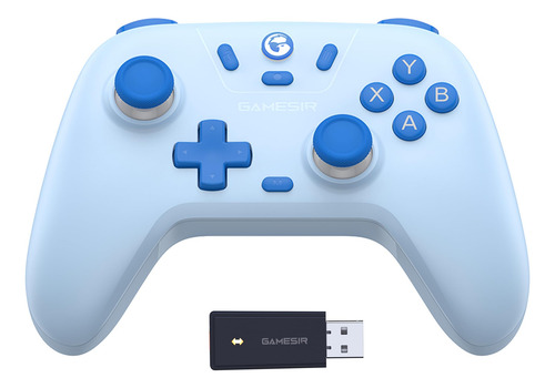 Gamesir Nova Lite + Suporte Para Celular + Cabo 2mt Azul-celeste
