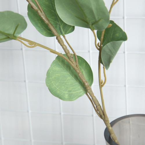 2 Peças De Plantas Artificiais Fake Leaf Foliage Bush Home O