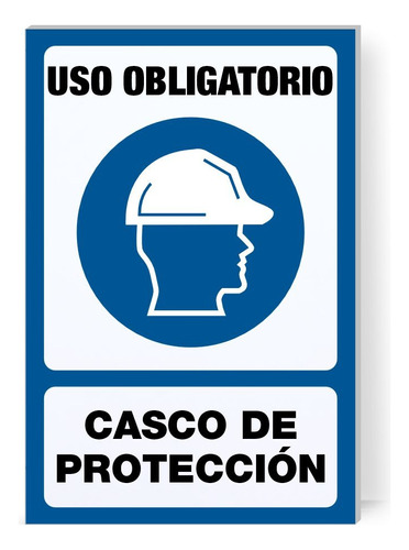 Señalamiento Uso Obligatorio De Casco 30 X 20 Letrero