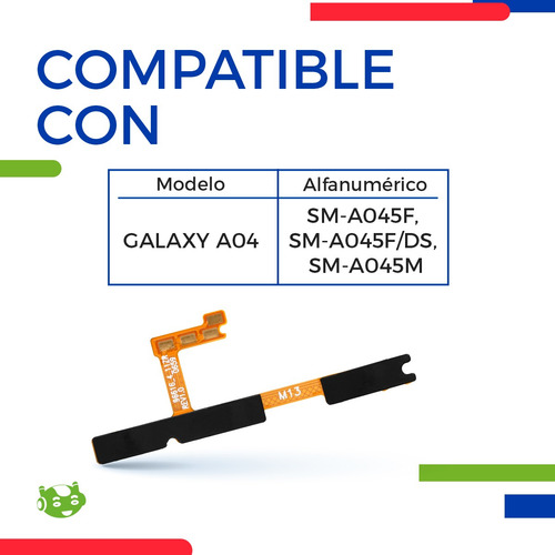 Flex Encendido Volumen Para Samsung A04 A045f A045f/ds A045m
