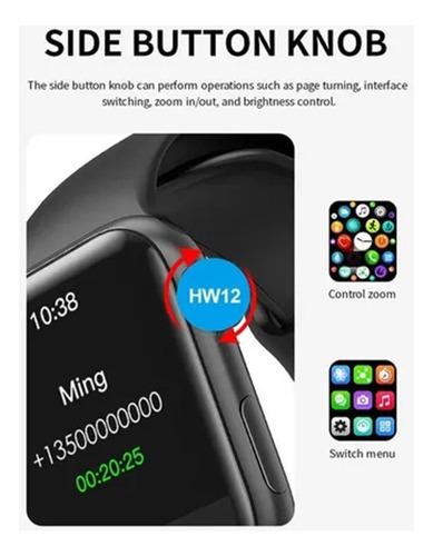 Reloj Inteligente Hw12 Smartwatch Con Bluetooth Táctil