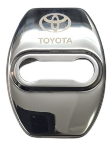 Protector Cromado Cerradura Emblema Toyota