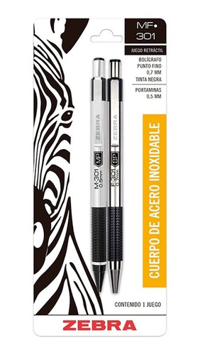 Juego Profesional De Pluma Y Lapicero M/f 301 Zebra 