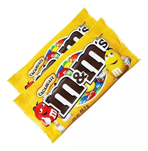 M&M Amarillo con Maní 49,3 Grs 