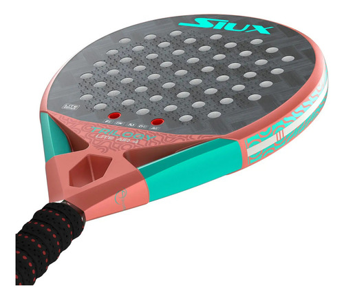 Paleta de raquete Siux Trilogy Lite Air 4 W Eva Soft Pink