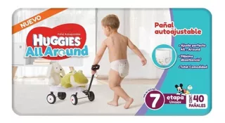 Huggies All Around Etapa 7 Unisex - Calzoncito - 40 Pañales