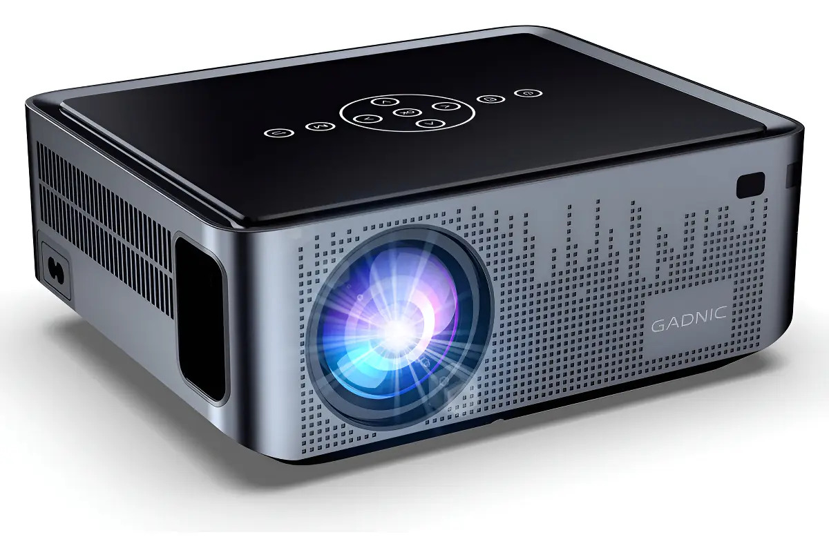 Proyector Gadnic 8000 Lm 8k Ultra Hd Hdmi 2kg Color Gris