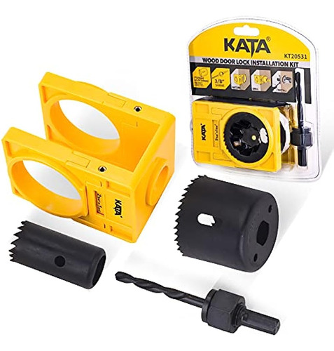 Kata Kit De Instalación De Cerradura De Puerta De 1-3/8 - 1