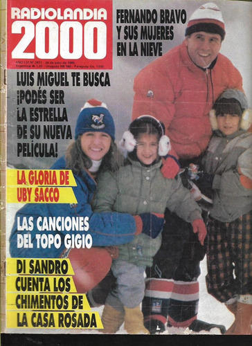 Radiolandia 2000 Nº 2971 Año 1985 Luis Miguel Z10