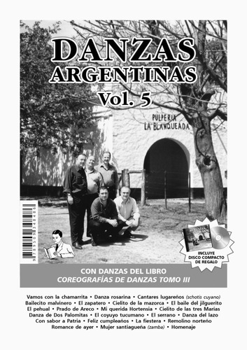 Danzas Argentinas Vol. 5 (librito+cd De Herencia Nativa)