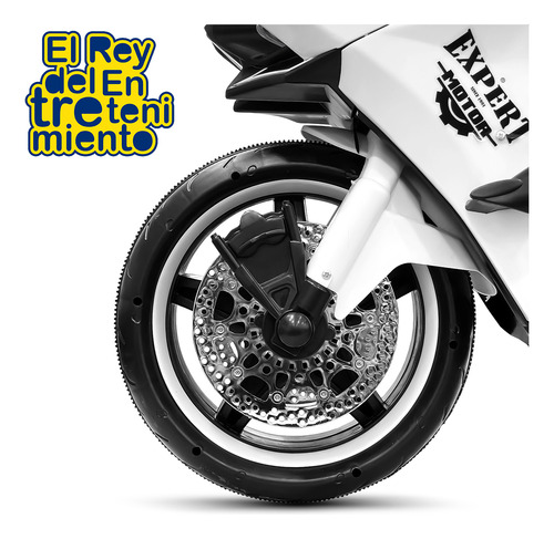 Imagen 4 de 7 de Moto A Batería Con Ruedas Luces Música Y Usb El Rey
