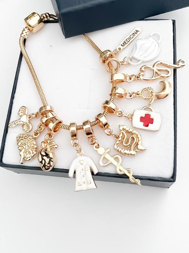 Pulseira Medicina + Caixinha De Presente - Cd_2011