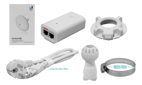 Ubiquiti Nanobeam Ac 2,4ghz 13dbi 27dbm Clickbox