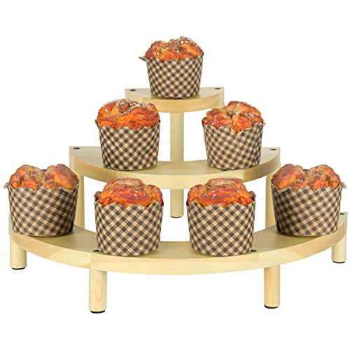 Mygift Semicircle - Juego De Soporte Para Cupcakes De 3 Nive