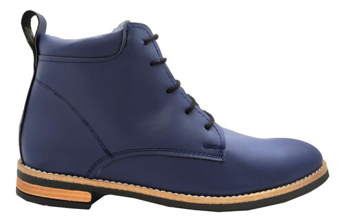 Imagen 5 de 6 de Botas De Hombre Suela Goma S/ Cuero, Vestir, Super Comodas
