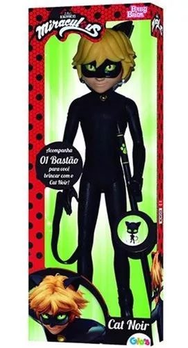 Boneco Cat Noir - Miraculous - Baby Brink 58 Centímetros