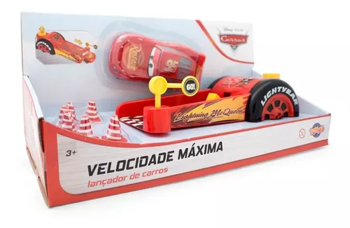 Brinquedo Kit Peão Lançador Carros Disney