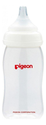 Mamadera Peristaltico Plus Boca Ancha 240 Ml Pigeon Transpar