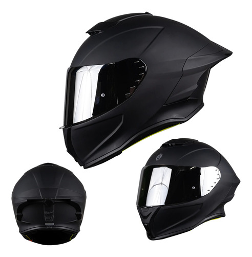 Casco Moto Kov Buster Black Integral Dot