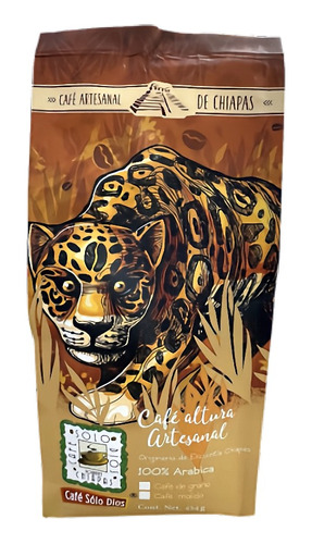 5 Bolsas De Café Solo Dios Jaguar Molido De 454 Gr