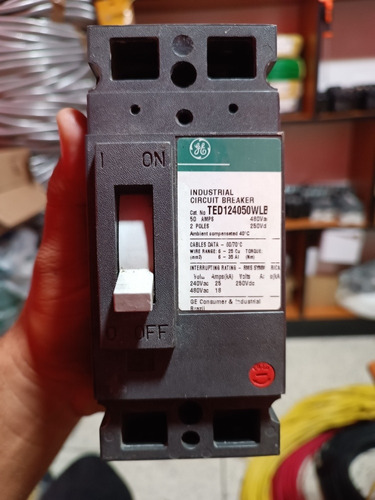 Breaker Ted 2x20 30 40 50 60 Amp Industrial General Electric