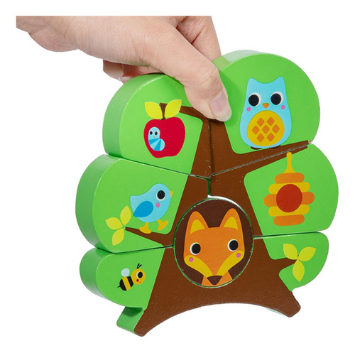 Rompecabezas De Árbol En 3d, Juego De Combinación De