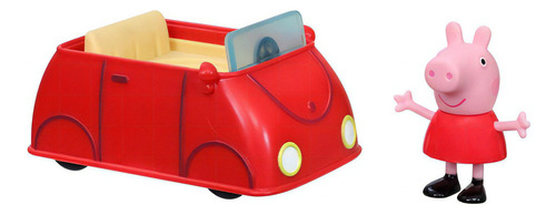 Peppa Pig - Figura + Veículo de carro vermelho da Hasbro
