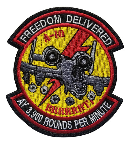 Parche Bordado Freedom Delivered Ay 3900 Rounds Per Minute 