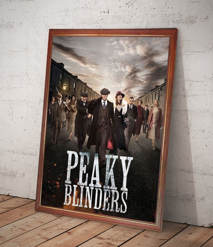 Peaky Blinders Poster Enmarcado En Cuadro Listo Para Colgar